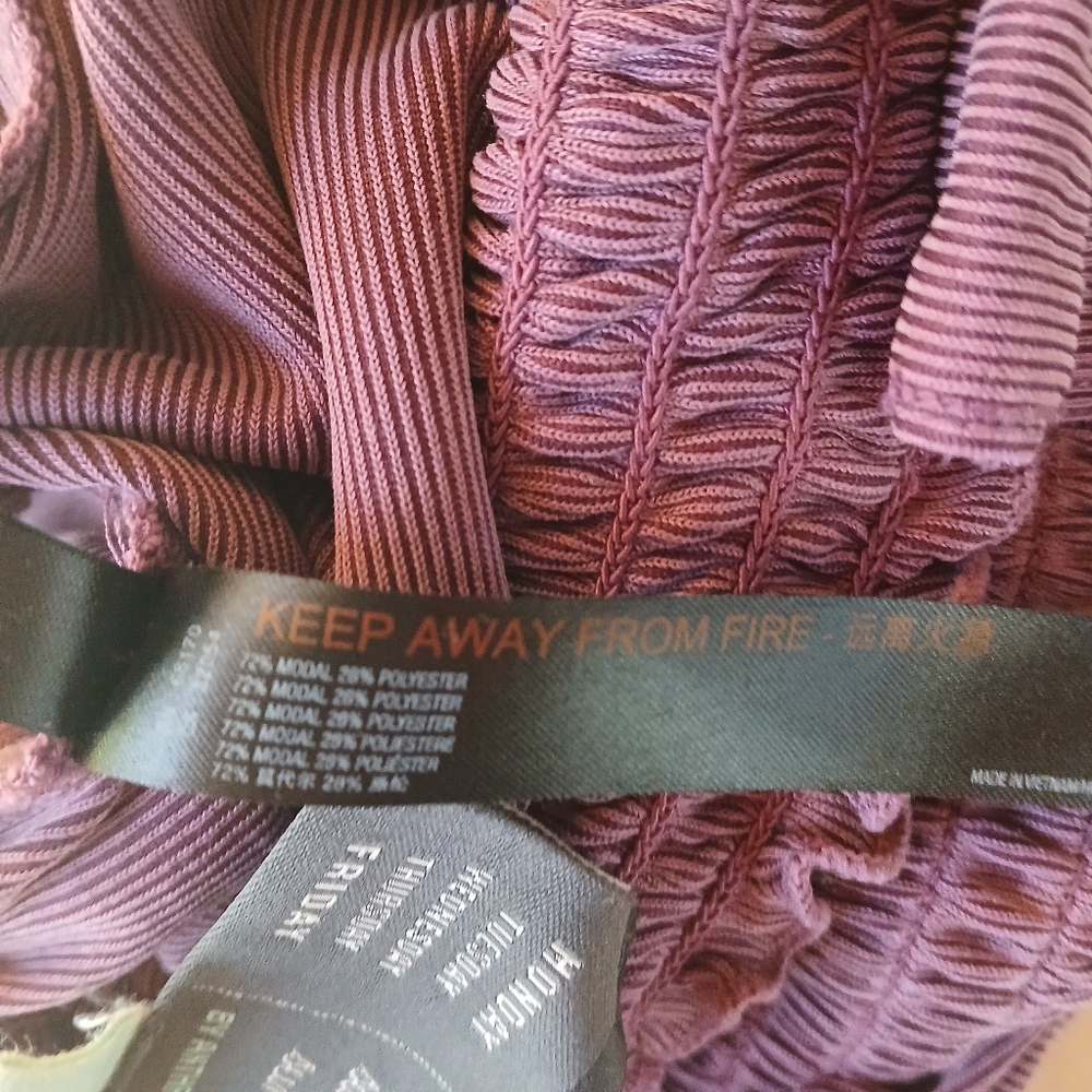 Saturday Sunday Anthropology Purple Wide Legged Jumpsuit Small - Picture 8 of 9
